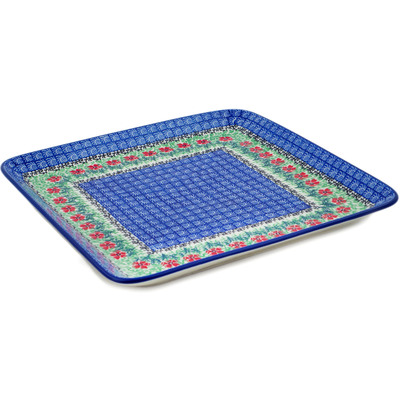 Polish Pottery Platter 11&quot; Maraschino