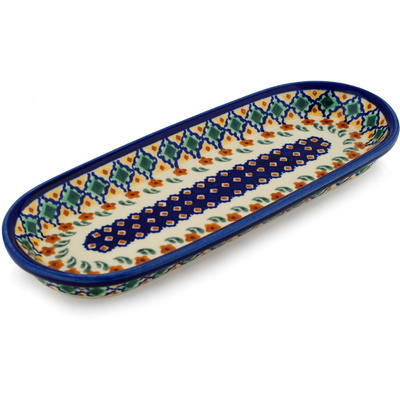 Polish Pottery Platter 11&quot; Octoberfest