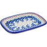 Polish Pottery Platter 11&quot; Passion Poppy