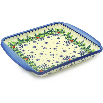 Polish Pottery Platter 11&quot; Ringing Bells