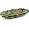 Polish Pottery Platter 12&quot; Breathtaking UNIKAT