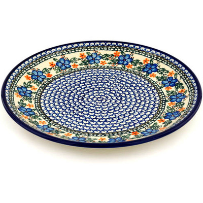 Polish Pottery Platter 12&quot; Cobblestone Garden