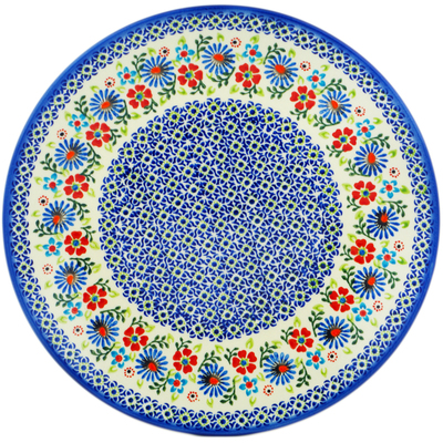 Polish Pottery Platter 12&quot; Daisy Daze