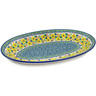 Polish Pottery Platter 12&quot; Happy Thoughts UNIKAT