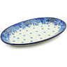 Polish Pottery Platter 12&quot; Morning Glory UNIKAT
