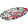 Polish Pottery Platter 12&quot; Spring Blossom Harmony UNIKAT