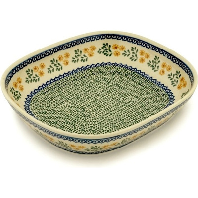 Polish Pottery Platter 12&quot; Summer Day