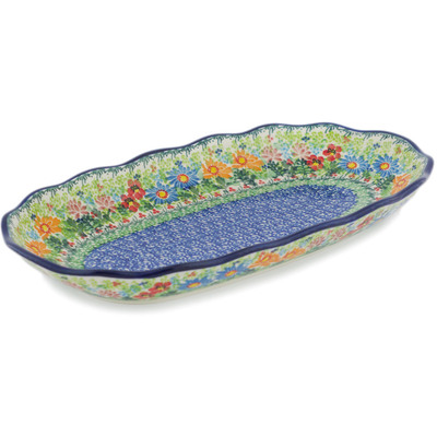 Polish Pottery Platter 12" UNIKAT