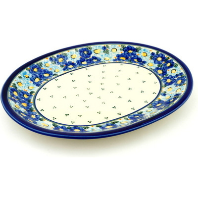 Polish Pottery Platter 13&quot; Aura