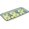 Polish Pottery Platter 13&quot; Black Eyed Susan UNIKAT