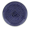 Polish Pottery Platter 13&quot; Blue Eyes