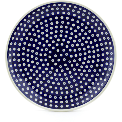 Polish Pottery Platter 13&quot; Blue Eyes