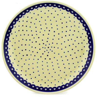 Polish Pottery Platter 13" Celestial Dreams