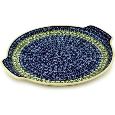 Polish Pottery Platter 13&quot; Lovely Heart