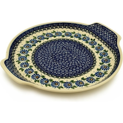 Polish Pottery Platter 13&quot; Marigold Morning