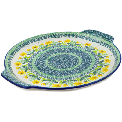 Polish Pottery Platter 13&quot; Sweet Summer