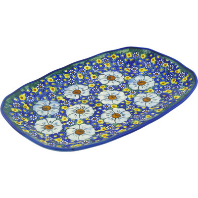 Polish Pottery Platter 13" UNIKAT
