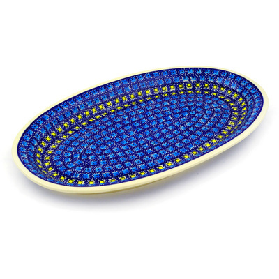 Polish Pottery Platter 14" Harbor Lights