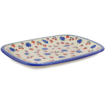 Polish Pottery Platter 14" Mixed Berry