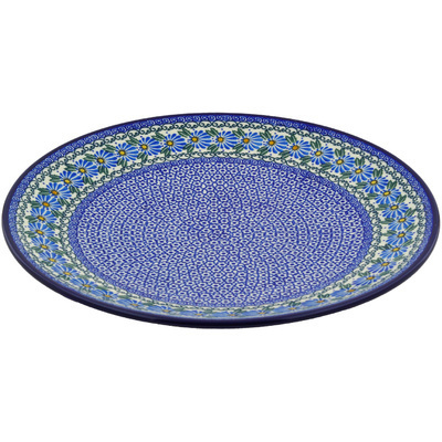 Polish Pottery Platter 14&quot; Morning Daisy