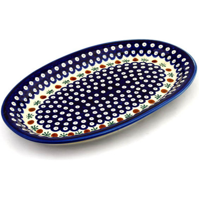 Polish Pottery Platter 14&quot; Mosquito