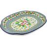 Polish Pottery Platter 15&quot; Country Boutique UNIKAT