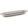 Polish Pottery Platter 15&quot; Poppies In The Wind