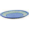 Polish Pottery Platter 17&quot; Crazy Daisy