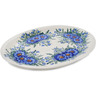 Polish Pottery Platter 22&quot; Poppy Punches