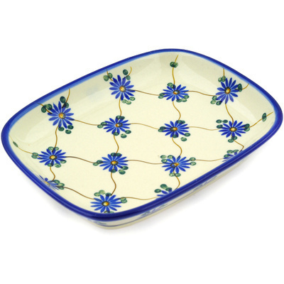 Polish Pottery Platter 7" Aster Trellis
