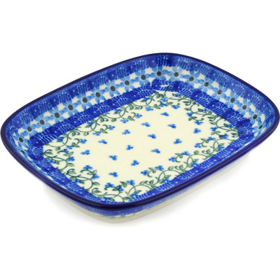 Polish Pottery Platter 7" Dancing Vines