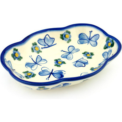 Polish Pottery Platter 7&quot;