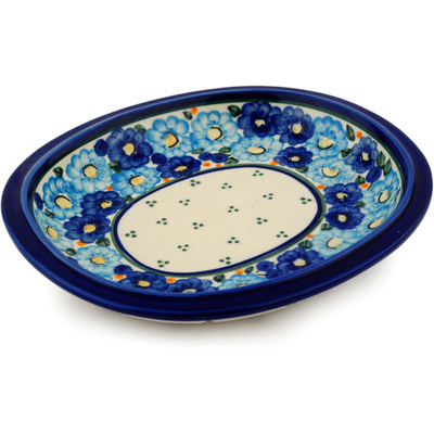 Polish Pottery Platter 8&quot; Aura