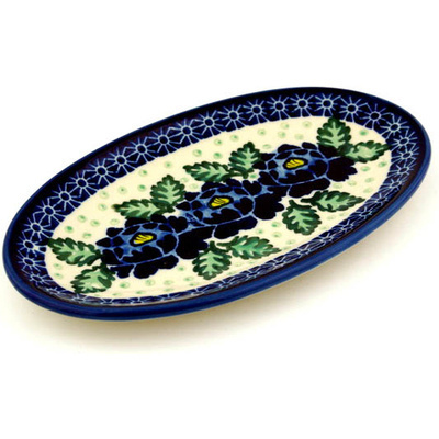 Polish Pottery Platter 8" Blue Bliss