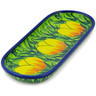 Polish Pottery Platter 8&quot; Buttercup Bliss UNIKAT