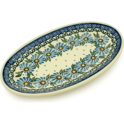 Polish Pottery Platter 8&quot; Marigold Morning