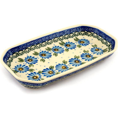 Polish Pottery Platter 8&quot; Marigold Morning