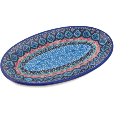 Polish Pottery Platter 8&quot; Mesa UNIKAT