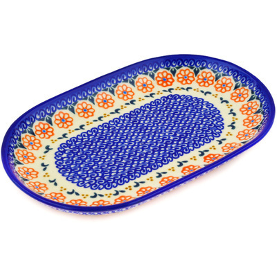 Polish Pottery Platter 9&quot; Amarillo