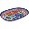 Polish Pottery Platter 9&quot; Butterfly Splendor UNIKAT