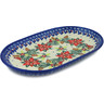 Polish Pottery Platter 9&quot; Cardinal&#039;s Home UNIKAT