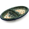Polish Pottery Platter 9" Dancing Tulips