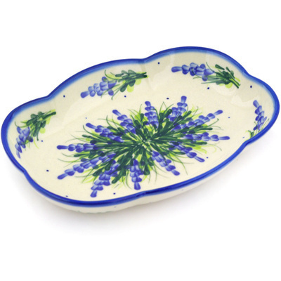 Polish Pottery Platter 9" Lavender Fields