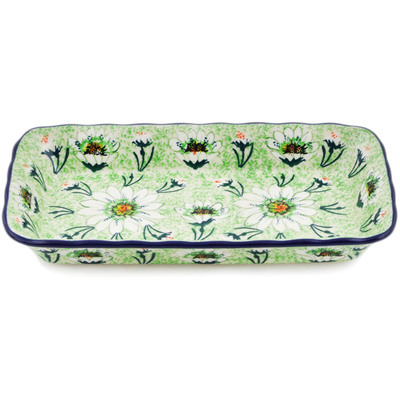 Polish Pottery Platter 9&quot; Miss Bateman UNIKAT