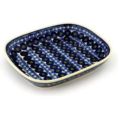 Polish Pottery Platter 9&quot; Nightime Passage
