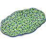 Polish Pottery Platter 9&quot; Olive Grove UNIKAT