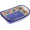 Polish Pottery Platter with Handles 10&quot; Blissful Daisy