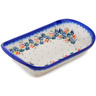 Polish Pottery Platter with Handles 11&quot; California Poppies