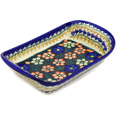 Polish Pottery Platter with Handles 11&quot;