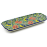 Polish Pottery Platter with Handles 13&quot; Breathtaking UNIKAT